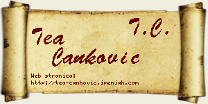 Tea Čanković vizit kartica
